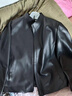 HLA海澜之家夹克男25轻商务时尚PU纯色立领外套男秋 实拍图