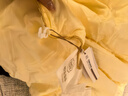 钱皇黄金丝贵族蚕丝被  100%桑蚕长丝 冬暖被 4斤 220*240cm 黄色 实拍图