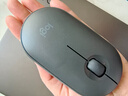罗技（Logitech）时尚系列 PEBBLE鼠标 无线蓝牙鼠标 办公静音鼠标 女性鼠标对称鼠标 鹅卵石造型 石墨黑 实拍图