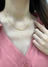 中国黄金（CHINA GOLD）18K金肖邦链女款简约百搭素链锁骨链情人节生日礼物送女友爱人 【今/次日达】18K金肖邦链 实拍图