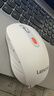 联想（Lenovo）无线蓝牙双模鼠标  便携办公鼠标 人体工程学设计 适用台式机一体机笔记本平板Howard白色 实拍图
