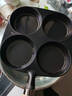 典匠四孔铸铁煎蛋锅无涂层不易粘多功能早餐模具汉堡蛋饺锅平底煎锅 实拍图