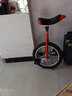 永彩独轮车儿童独轮自行车成人独轮车单轮车杂技车平衡车加宽轮胎 红色16寸适合身高1.2米-1.55米 实拍图