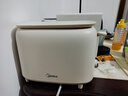美的（Midea）面包机多士炉早餐烤吐司机 烤三明治面包片2片小型家用不锈钢早餐机轻食机 6档烘烤带防尘盖 RP04 实拍图