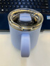 彩致（CAIZHI）马克杯304不锈钢水杯咖啡杯带盖家用双层防烫喝水杯子浅蓝CZ6280 实拍图
