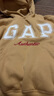 GAP女装2025秋季新款撞色Logo宽松抓绒套头连帽衫卫衣上衣792499 黄色 XL (175/96A) 亚洲尺码 实拍图