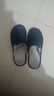 回力日系柔软情侣棉拖秋冬家居室内保暖棉鞋男款HL0006蓝色40-41码 实拍图