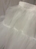 泉碧焱裙撑蓬蓬裙lolita日常四层软纱内搭cos衬裙半身裙洛丽塔短款纱撑 白色四层软纱 均码 【40CM】 实拍图