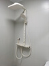 德匠科勒沐浴淋浴花洒全套增压套装恒温加压明装浴室枪灰色智能数显大置物 ks06流星奶油色-冷热版-带腰喷 实拍图