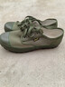 3537解放鞋男女帆布劳保鞋工地劳动鞋户外黄胶鞋透气军训防滑耐磨球鞋 军绿色 43 实拍图