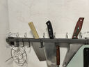 加度枪灰厨房挂钩免打孔挂杆厨房置物架壁挂式排钩锅铲勺子刀架收纳架 实拍图