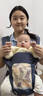 babycare腰凳婴儿背带多功能减震四季抱娃神器解放双手透气轻薄款 格里蓝 实拍图