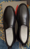 红蜻蜓秋冬男士一脚蹬软底商务休闲皮鞋中年爸爸鞋男鞋 WTA33107 黑色41 实拍图