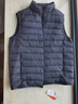 雪中飞秋冬新款男式轻薄羽绒服马甲基础男士短款羽绒秋马甲 朱墨灰|8C83 2XL 185/104A 实拍图
