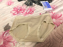 欧迪芬女士内裤女纯棉7A抗菌无痕裸感桑蚕丝底档透气女生中腰三角裤 实拍图