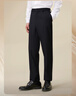 海澜之家（HLA）西裤男春秋轻商务修身裤通勤裤子男 黑色25 XL 180/88A 推荐72-78kg 实拍图