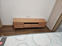 源氏木语全实木电视柜北欧风橡木地台柜现代简约矮柜客厅地柜储物收纳柜子 原木色双门双抽 电视柜1.5米 整装 实拍图