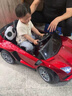 尚好嘉儿童遥控电动汽车可坐人四轮摇摆玩具车可驾驶电瓶男女宝宝小孩车 顶配烤漆红：升级四驱+12V大电瓶+皮座+全功能 实拍图