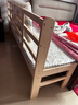 英美丹尼儿童拼接床婴儿床加宽实木单人床带护栏延边拼床小床宝宝床边床 加强款 两面护栏+床垫 长200宽60高备注 实拍图