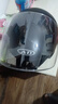AD新国标认证电动车头盔男女士四季通用电瓶车安全帽女款冬季保暖防雾骑行轻便半盔女款冬天围巾头盔 围脖款【哑黑】透明 均码 实拍图