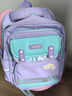 Edison爱迪生小学生书包护脊减负大容量防泼水迷彩儿童背包24016-6s青紫 实拍图