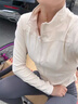 南木熊瑜伽服女春秋长袖高弹速干透气运动外套文胸健身服紧身显瘦上衣 瑜伽服白色三件套 M 【85-105斤】 实拍图