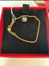 周六福足金999黄金手链女素链生日礼物AA072175  约2.17g 16+2cm 实拍图