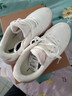 安踏运动鞋女鞋秋冬新款防水皮面跑步鞋休闲鞋百搭轻便软底减震小白鞋 【加绒保暖棉鞋】象牙白/灰-10 39 (245mm) 实拍图