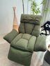 积木部落 电脑椅家用办公椅人体工学懒人沙发休闲椅午休折叠躺椅电竞椅子 墨绿色+脚踏【灯芯绒】折叠扶手 实拍图