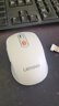 联想（Lenovo） 无线蓝牙双模充电鼠标 蓝牙5.0/3.0 便携办公鼠标人体工学设计 Howard樱花白充电版 实拍图