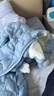巴拉巴拉童装婴儿连体衣轻薄羽绒服宝宝衣服2025冬装抱衣爬服男童女童萌趣 蓝色小熊-白鸭绒 90 cm-充绒量47g 实拍图