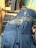 京峋牛仔裤男士秋冬季美式潮牌加绒直筒裤男生复古宽松阔腿休闲长裤子 A62蓝灰色【常规款】 XL 【建议体重130-155斤左右】 实拍图