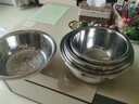 炊大皇304不锈钢盆筛五件套 加厚洗菜盆和面盆调料腌肉盆米筛五个组合装 实拍图