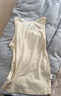 马登工装美式棉背心男健身运动老头汗衫无袖t恤跨栏重磅螺纹坎肩打底 米白色 【拍2件减5元/夏季外穿] L （修身版型，可拍大一码） 实拍图