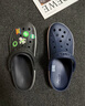 卡骆驰（CROCS）洞洞鞋贝雅卡骆班轻便耐磨一脚蹬休闲鞋|205089 黑色/白色-066 45 (290mm) 实拍图