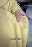 蕉内（Bananain）棉棉305H男女士睡衣睡裤纯棉情侣家居服套装春夏季长袖长裤不闷汗 【女士】豆黄 2XL 实拍图