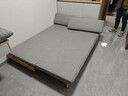源氏木语 北欧实木沙发床小户型多功能折叠床客厅两用推拉床 【原木色】山毛榉-雾灰椰棕垫 1970*（820-1515）*220沙发床 实拍图