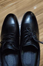 京东京造【头层牛皮】皮鞋男面试正装鞋光面系带真皮婚鞋金猴生产黑色41 实拍图