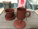 京东京造 宜兴紫砂杯 手工泡茶杯【原矿清水泥】茶水分离 百福杯450ml礼盒 实拍图