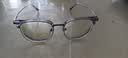 蔡司（ZEISS）镜片近视眼镜框男半框防蓝光辐射可配带散光度数眼睛女钛合金镜架 升级钛材 冰川灰银 配康美达1.60防蓝光变灰 0-800度 实拍图