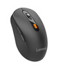 联想（Lenovo） 无线蓝牙双模鼠标 便携办公鼠标 人体工程学设计 适用台式机一体机笔记本平板 Howard黑色 实拍图