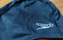 速比涛（Speedo）舒适透气速干游泳布帽高弹不勒头游泳训练装备 黑色 实拍图