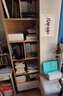 林之语实木书架落地置物架多层家用小型书柜收纳储物柜子客厅靠墙窄书柜 【实木生态板】原木纹六层50x30 实拍图