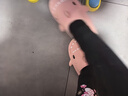 LATE TIME儿童棉拖鞋秋冬女童室内静音防水防滑棉拖鞋家居亲子宝宝鲨鱼棉鞋 雾霾蓝 内长18cm 【180】适合脚长约17cm 实拍图