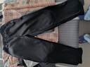 佐尚鸟休闲裤子男秋冬季加绒保暖工作上班耐脏运动阔腿长裤直筒宽松男裤 加绒黑色+加绒黑色 4XL -建议165-180斤左右 实拍图