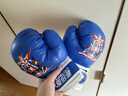 爱倍健（AIBEIJIAN） 爱倍健 拳击手套 专业散打搏击比赛拳击套 儿童跆拳道训练手套 蓝色经典款柔软舒适儿童款 6oz 实拍图