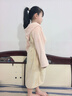 三利儿童家居浴袍吸水速干浴衣厚连帽浴巾男女秋冬季可穿可裹睡袍粉色 实拍图