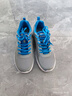 安踏男鞋运动鞋男秋冬季男士软底网面透气跑步鞋休闲鞋皮面防水鞋子男 (网面透气)中灰/魅力蓝 42.5 （9码） 实拍图