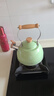 苏泊尔SUPOR 鸣笛不锈钢开水壶 复合底磁通烧水壶 2.5L绿色ES25TS01-G 实拍图