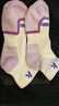kawasaki川崎专业羽毛球袜运动袜透气包裹加厚毛巾底女款中袜3双装三色 实拍图